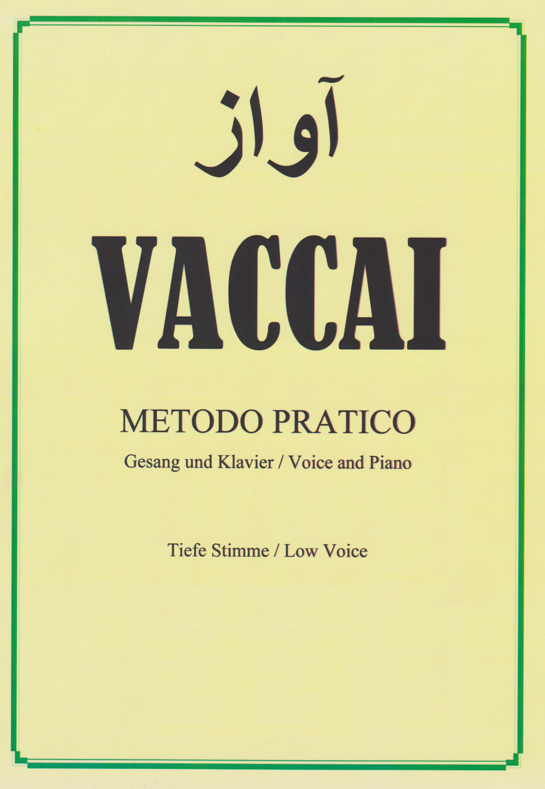 دانلود ‎⁨کتاب آواز نیکولا واکای Vaccai Metodo Pratico Voice and Piano.