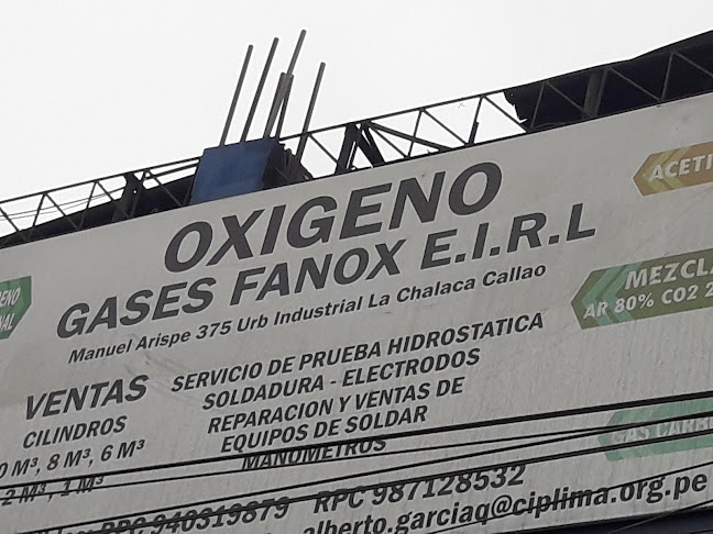 OXIGENO GASES FANOX E.I.R.L. - Oficina de empresa