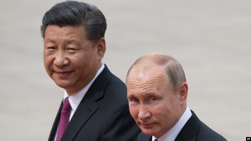 Chủ tịch Trung Quốc Tập Cận Bình và Tổng thống Nga Vladimir Putin.