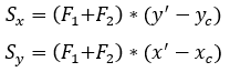 Формула статические моменты центр тяжести определение расчет сопротивление материалов
