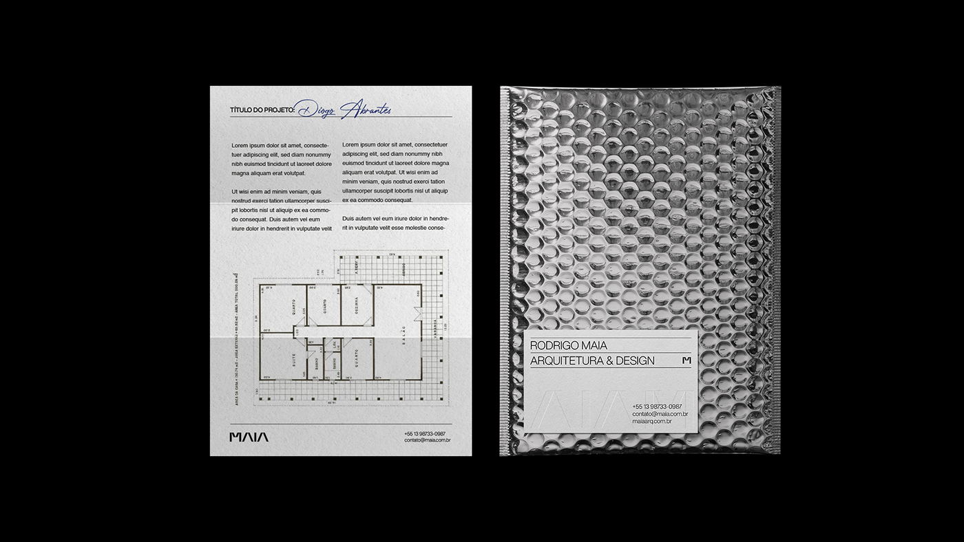architecture arquitectura brand identity identidade visual Interior interiordesign logo Logotype maia Stationery