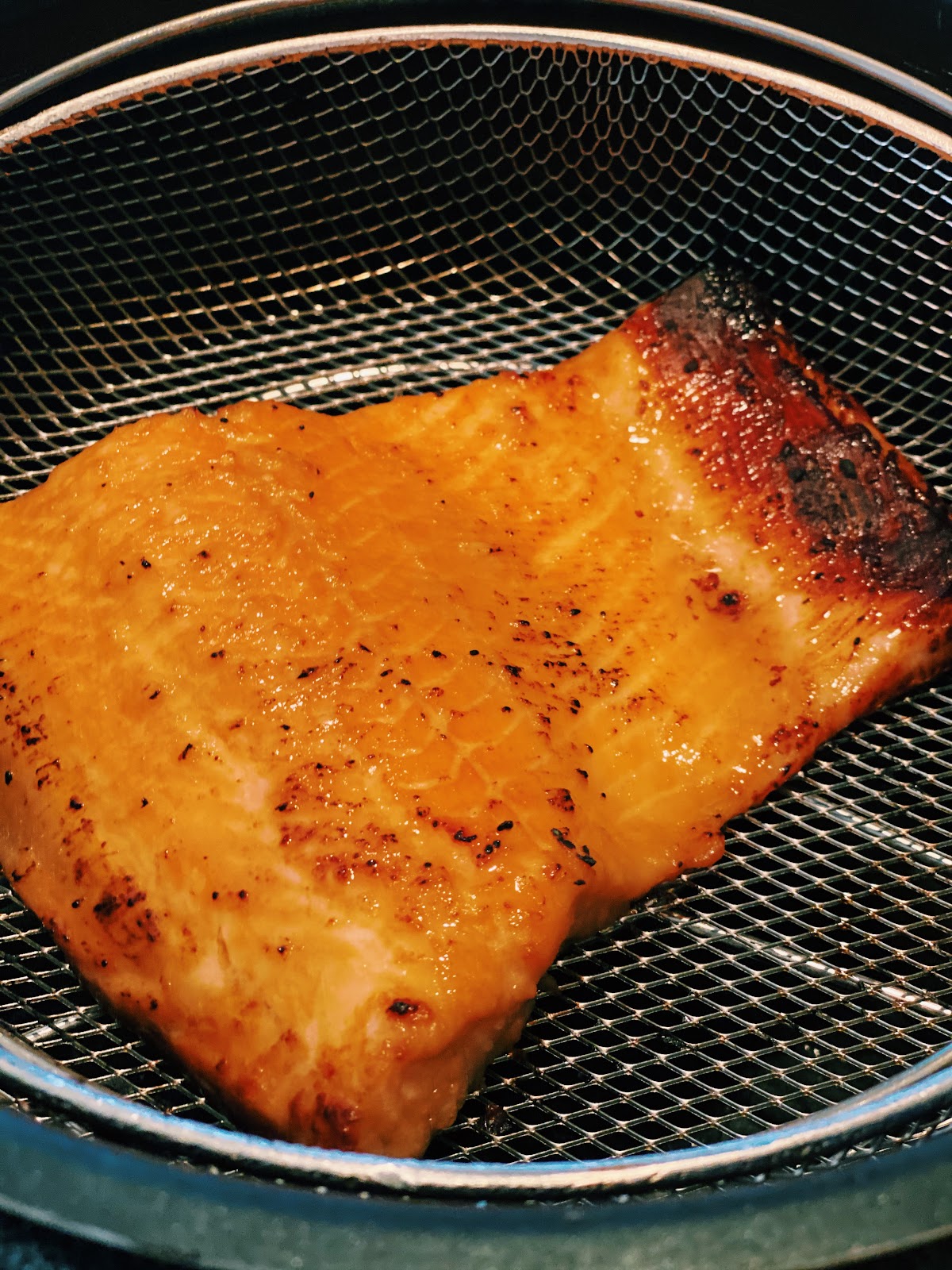 Miso-Glazed Salmon (Air Fryer Recipe) - Tiffy Cooks