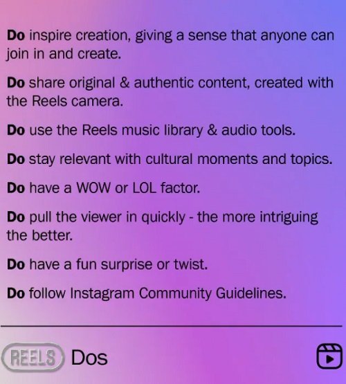 Dicas do Instagram Reels