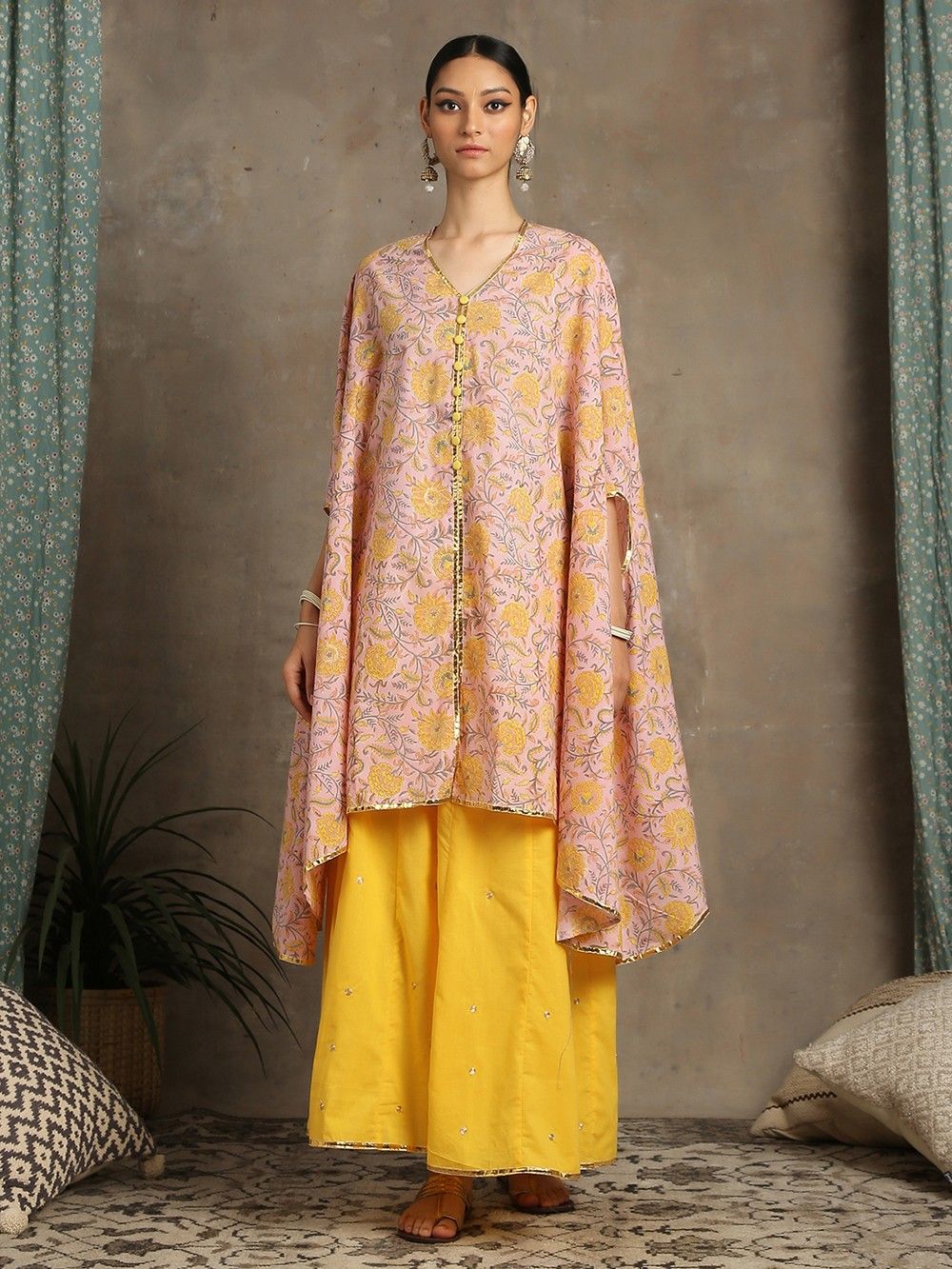 the loom - Peach cotton kaftan