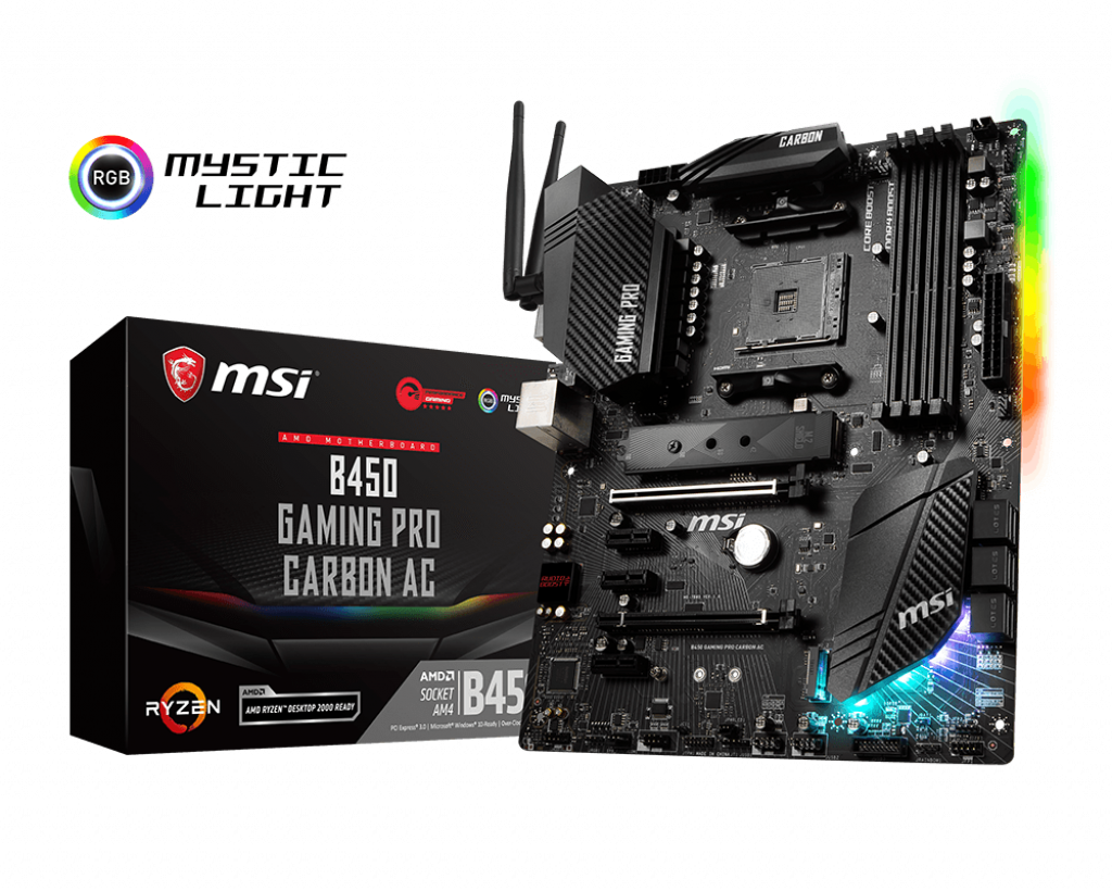 Image result for MSI B450 Gaming Pro Carbon AC: