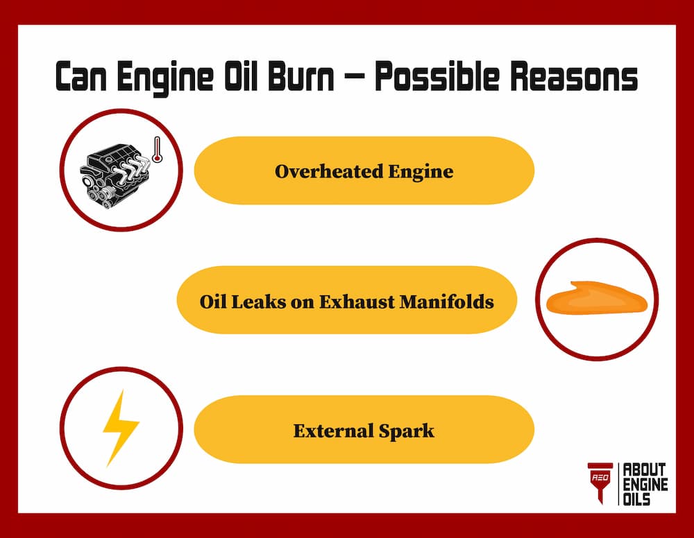 Is Engine oil flammable — Can engine oil burn?