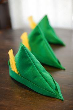 Here's a tutorial for making an easy felt Robin Hood or Peter Pan style felt hat. | TikkiDo.com