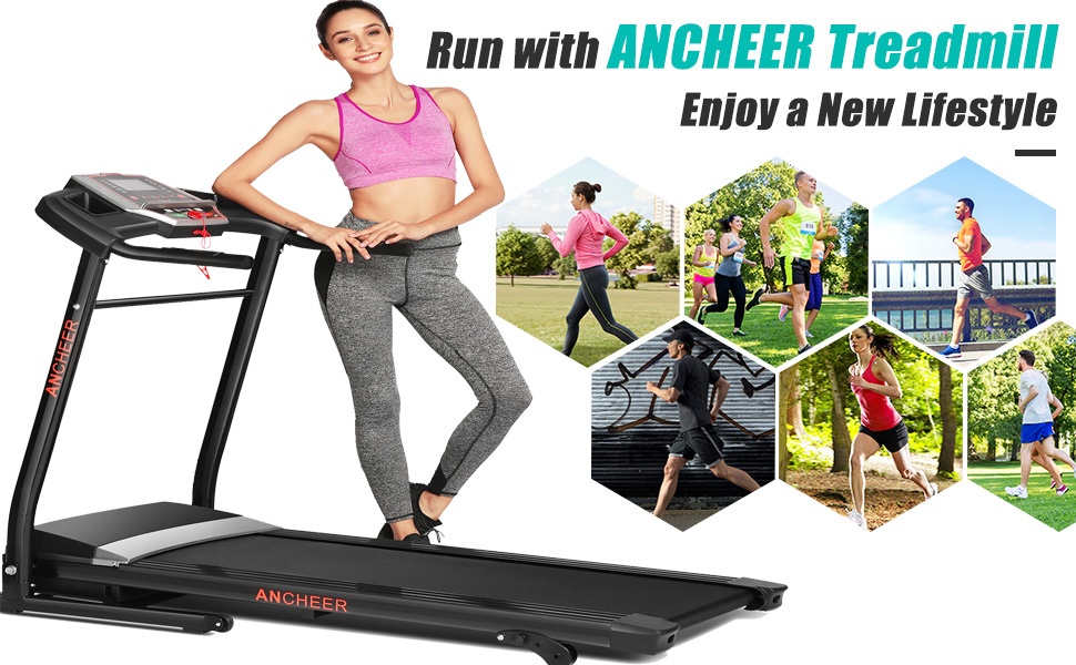 Run with ANCHEER Treadmill