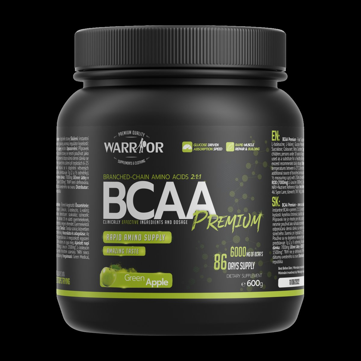 Recenze NaMaximum: Instantní BCAA s příchutí zeleného jablka