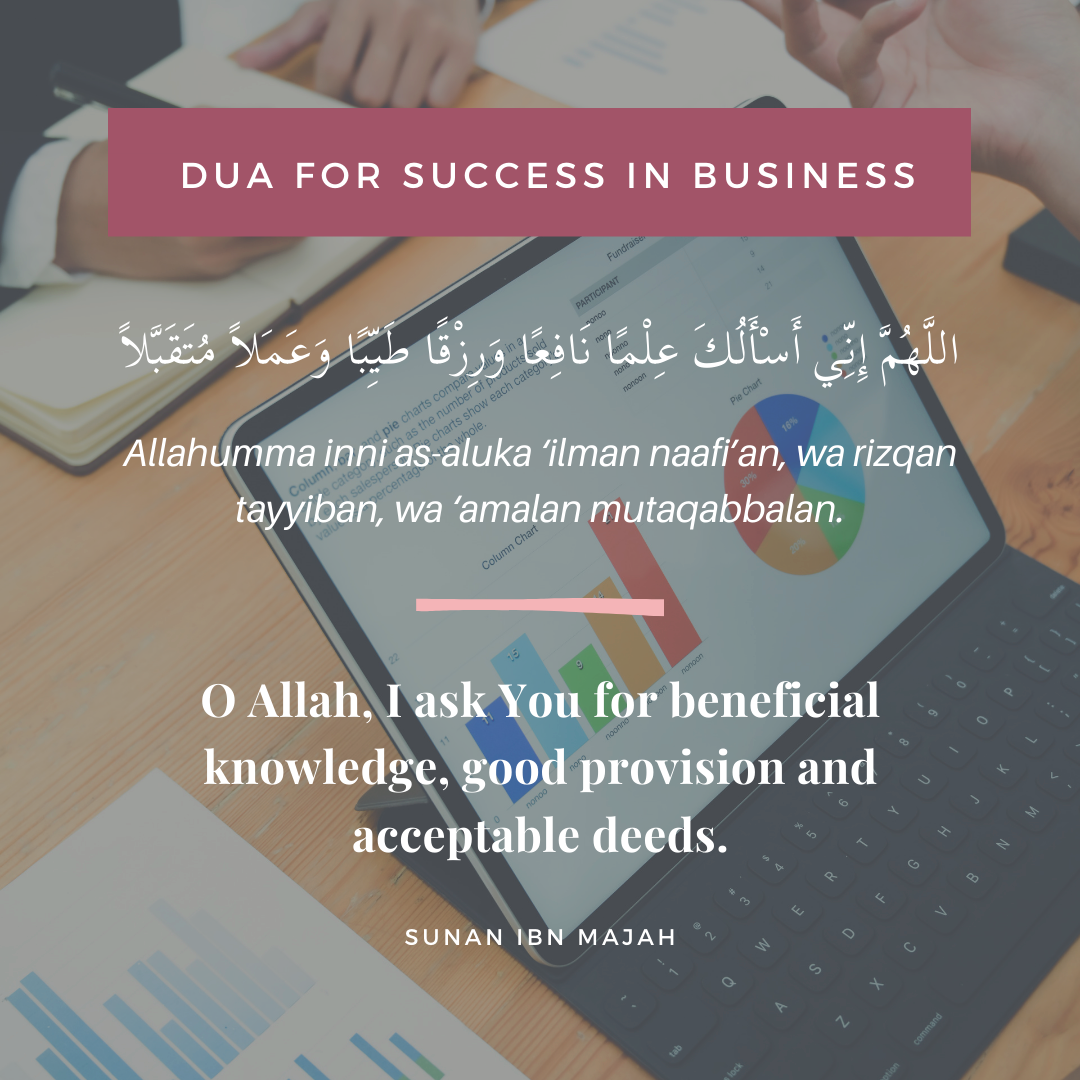 islamic dua for success in business