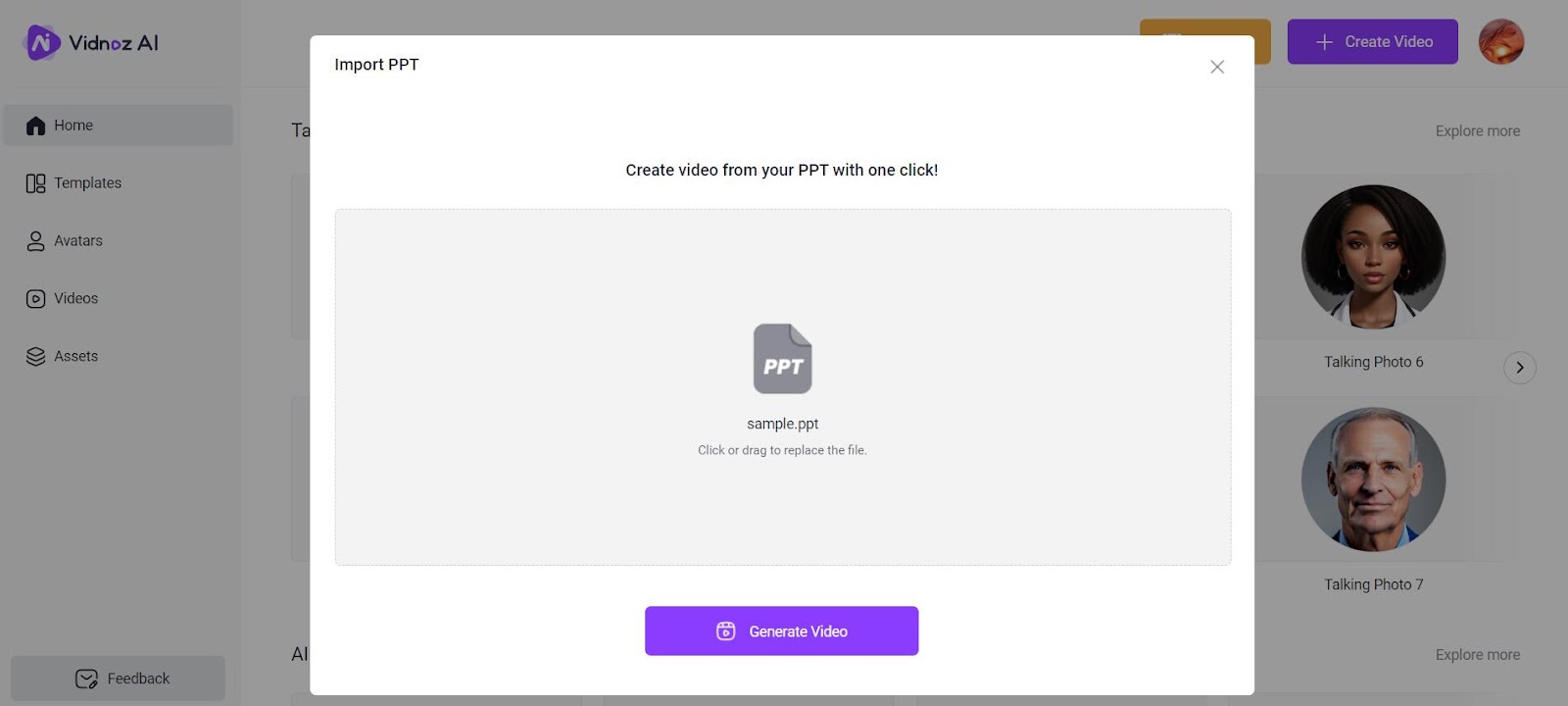 Generate Video from PPT