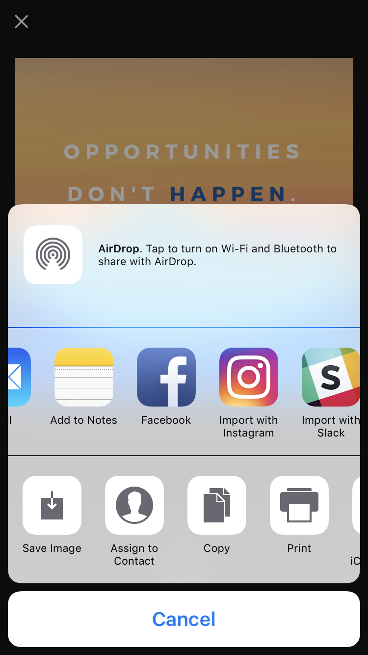 now you can post straight to instagram by clicking import with instagram if you aren t ready to post it you can also save image and it will appear in - upload emails to follow on instagram