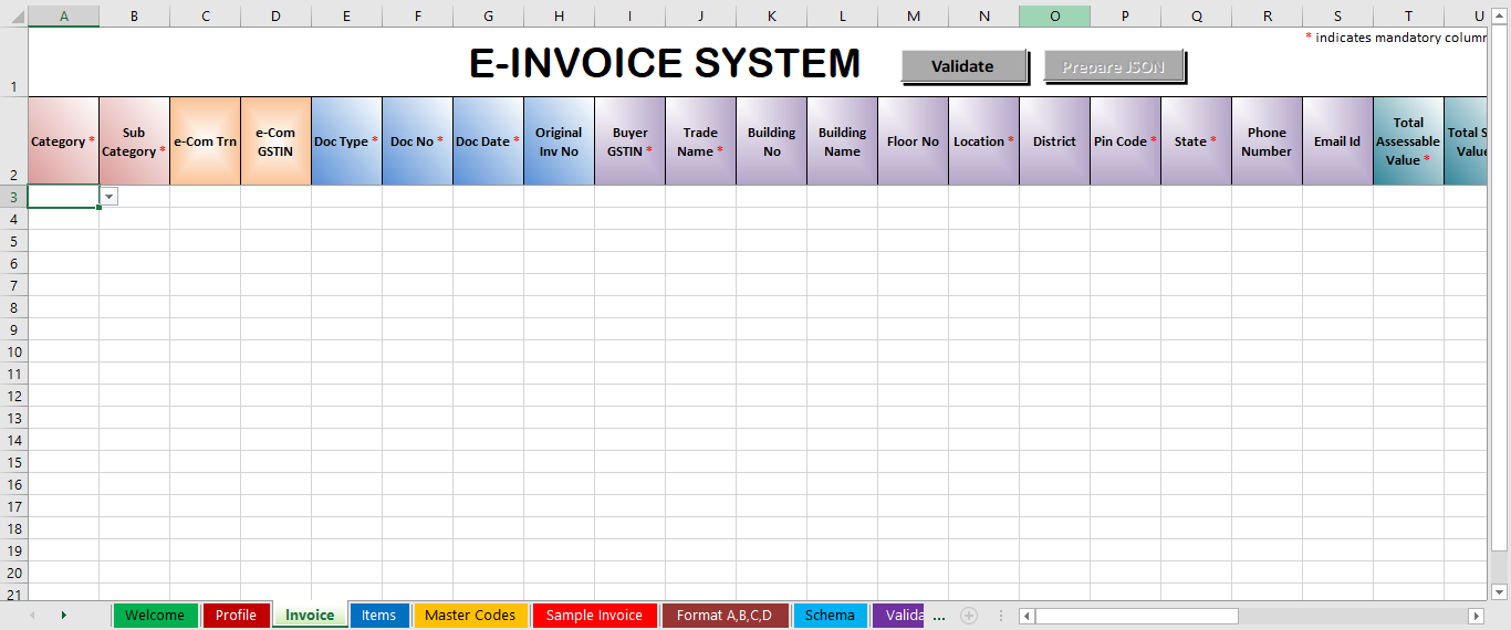 bulk e-invoice