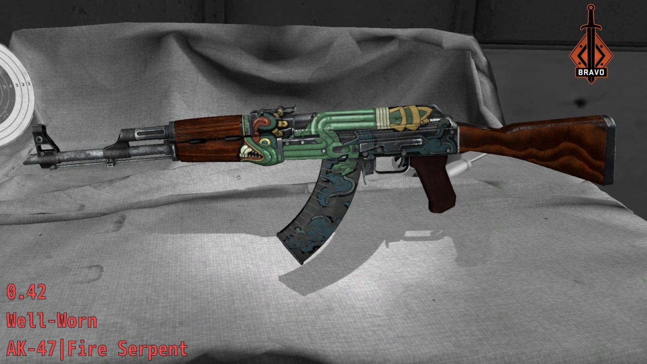  StatTrak™ AK-47 Fire Serpent ($8,255)