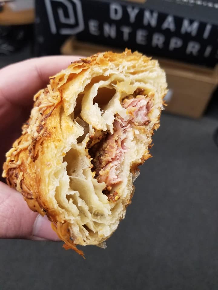 comfort food in the pacific northwest, ham and cheese croissant