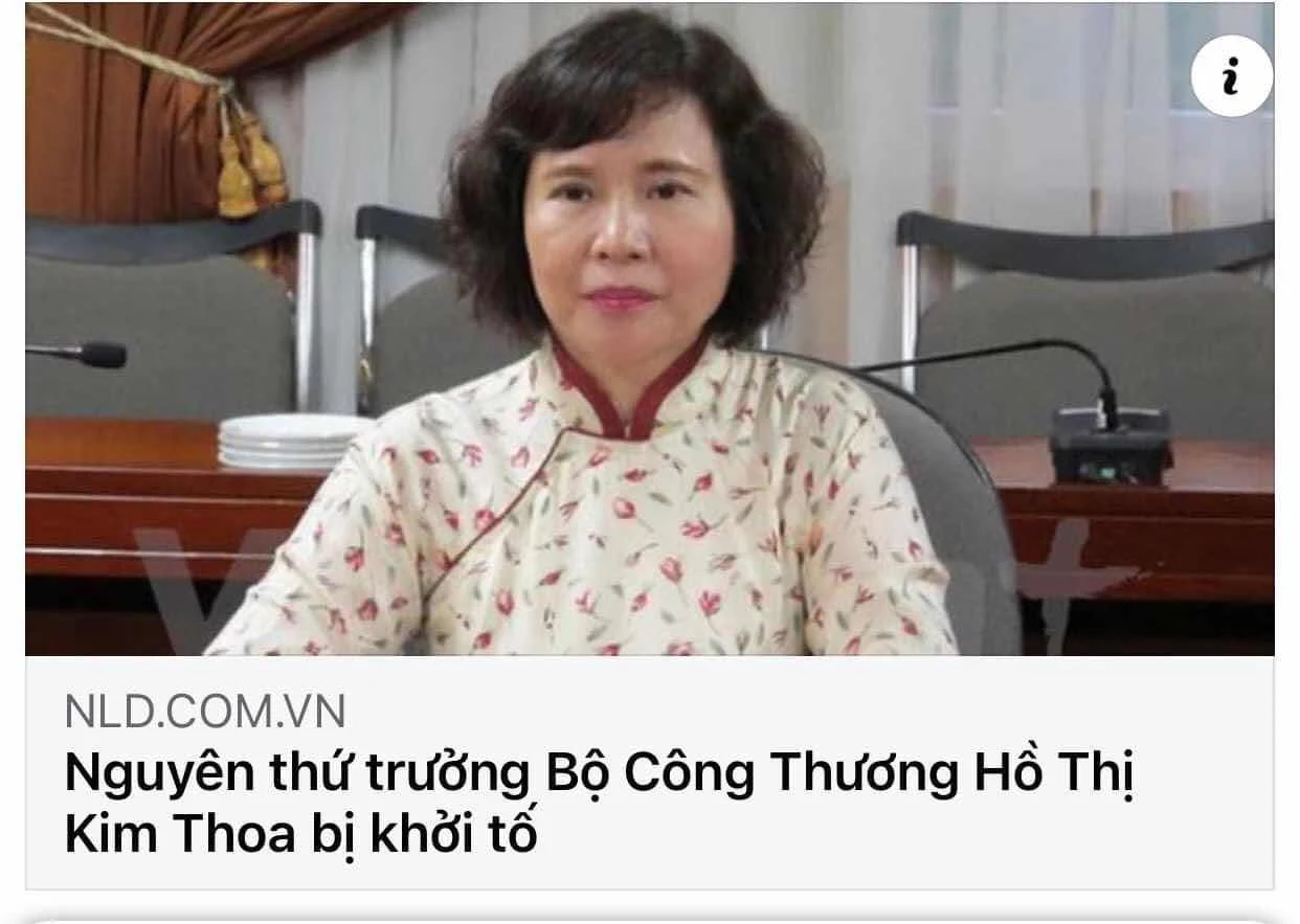 BÀ HỒ THỊ KIM THOA ĐANG Ở ĐÂU?