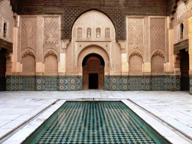 Madraça Bem Youssef na Mesquita Ibne Lúçufe em Marrocos. 