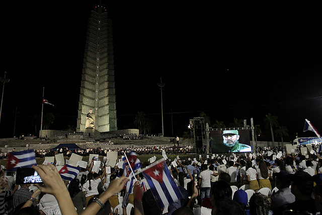 Hundreds of thousands of Cubans took part in the mammoth rally held Nov. 29 to pay homage to the late Fidel Castro in Havana’s Plaza de la Revolución, attended by leaders from every continent. Credit: Jorge Luis Baños