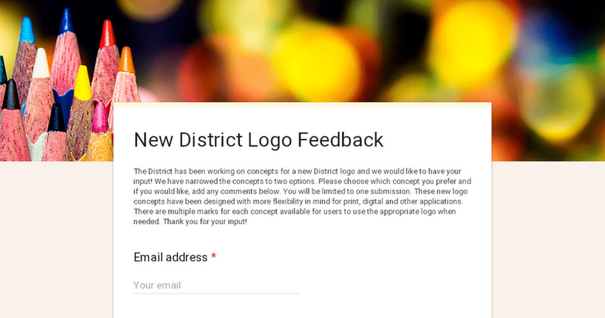 New District Logo Feedback