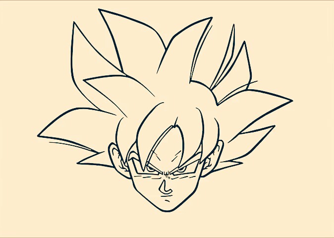 Como Desenhar o Goku Instinto Superior Completo ( Dragon Ball Super )  REFAZENDO TUTORIAL ANTIGO 