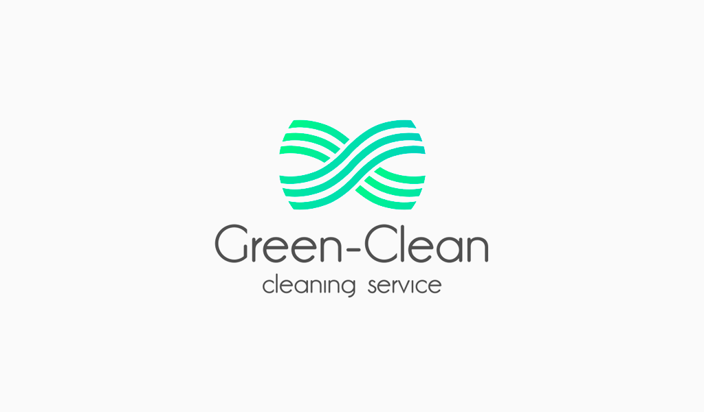 Logo di pulizia delle linee sfumate