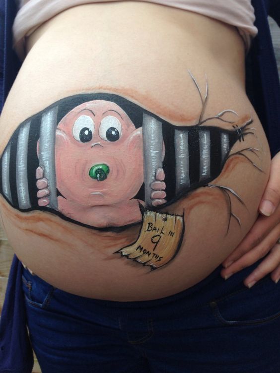 pregnant belly painting ideas