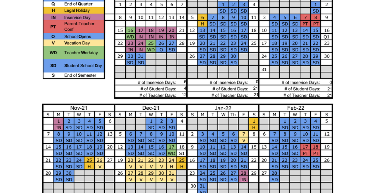 Approved SY 21.22 Calendar .pdf Google Drive