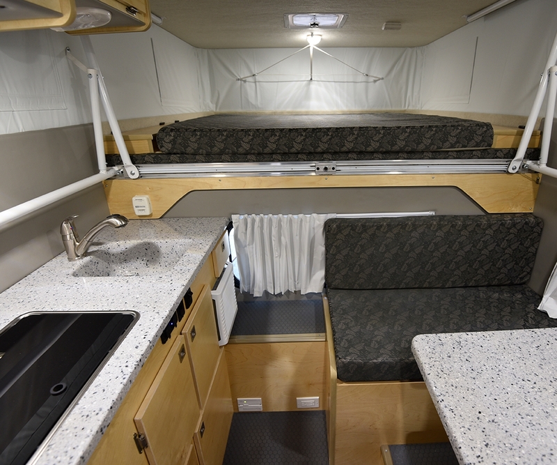 Best Pop Up Truck Campers With Bathrooms Outfitter Caribou Lite 6.5 Interior