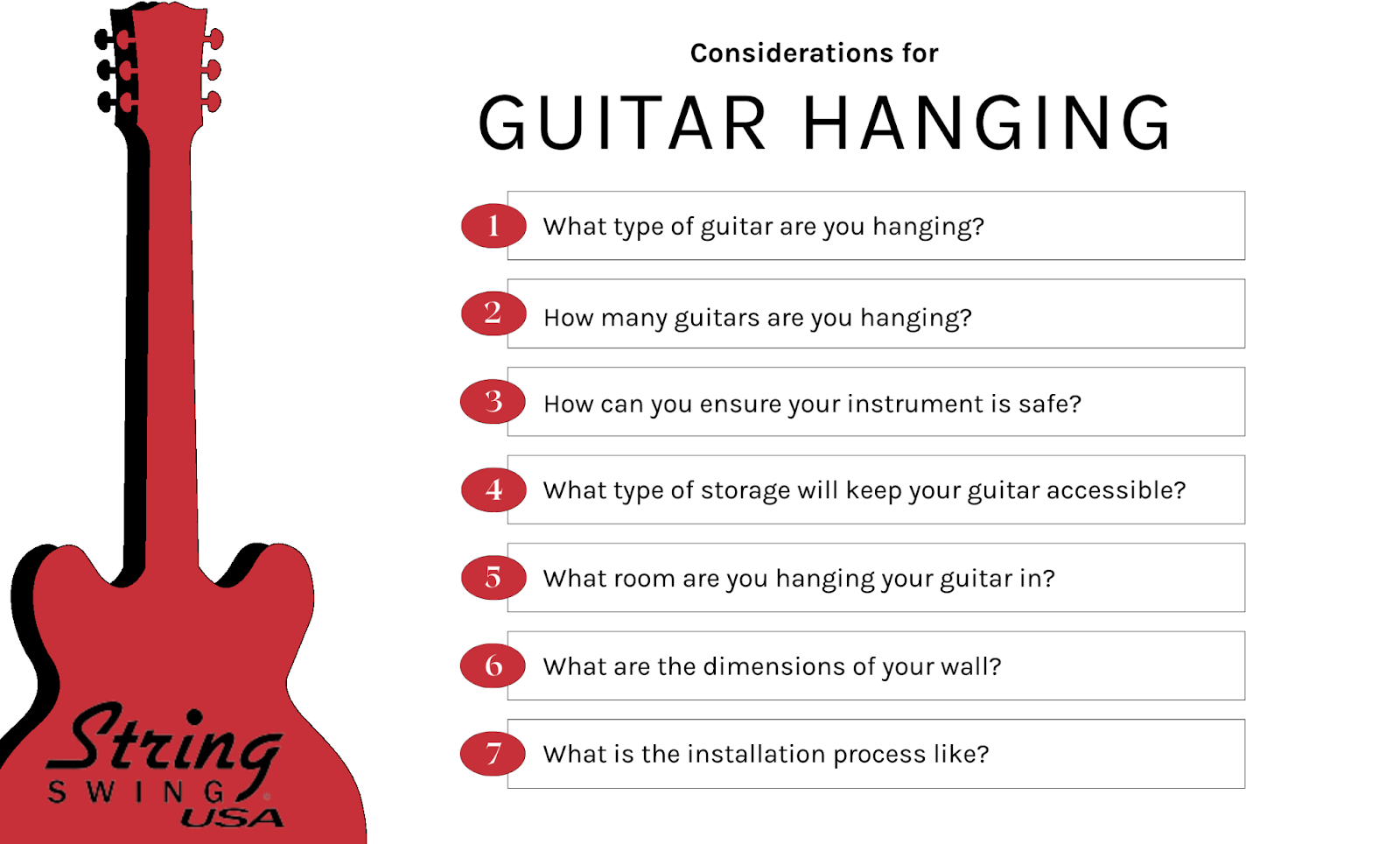 Guitar Hanging Ideas & Tips for Any Guitarist - String Swing