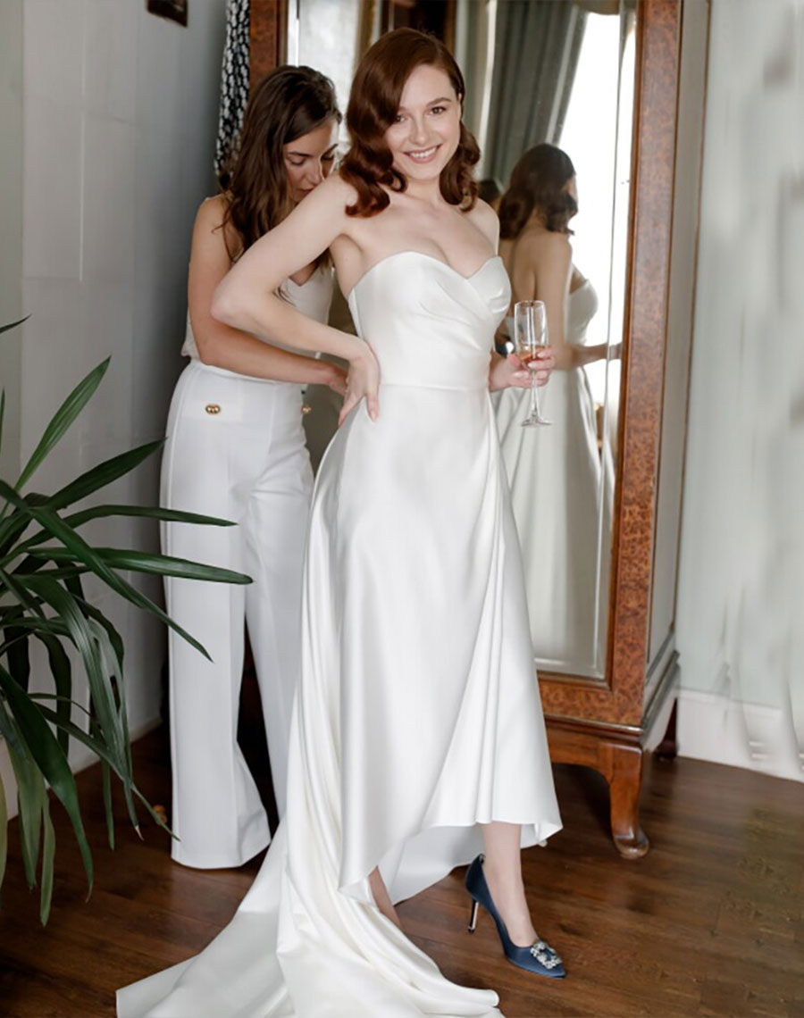 short wedding dress