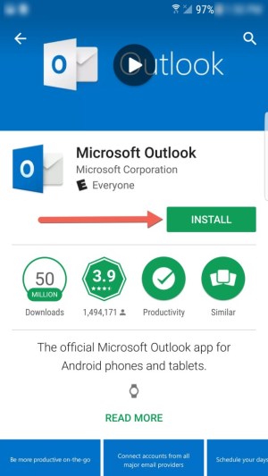 Microsoft Outlook Install