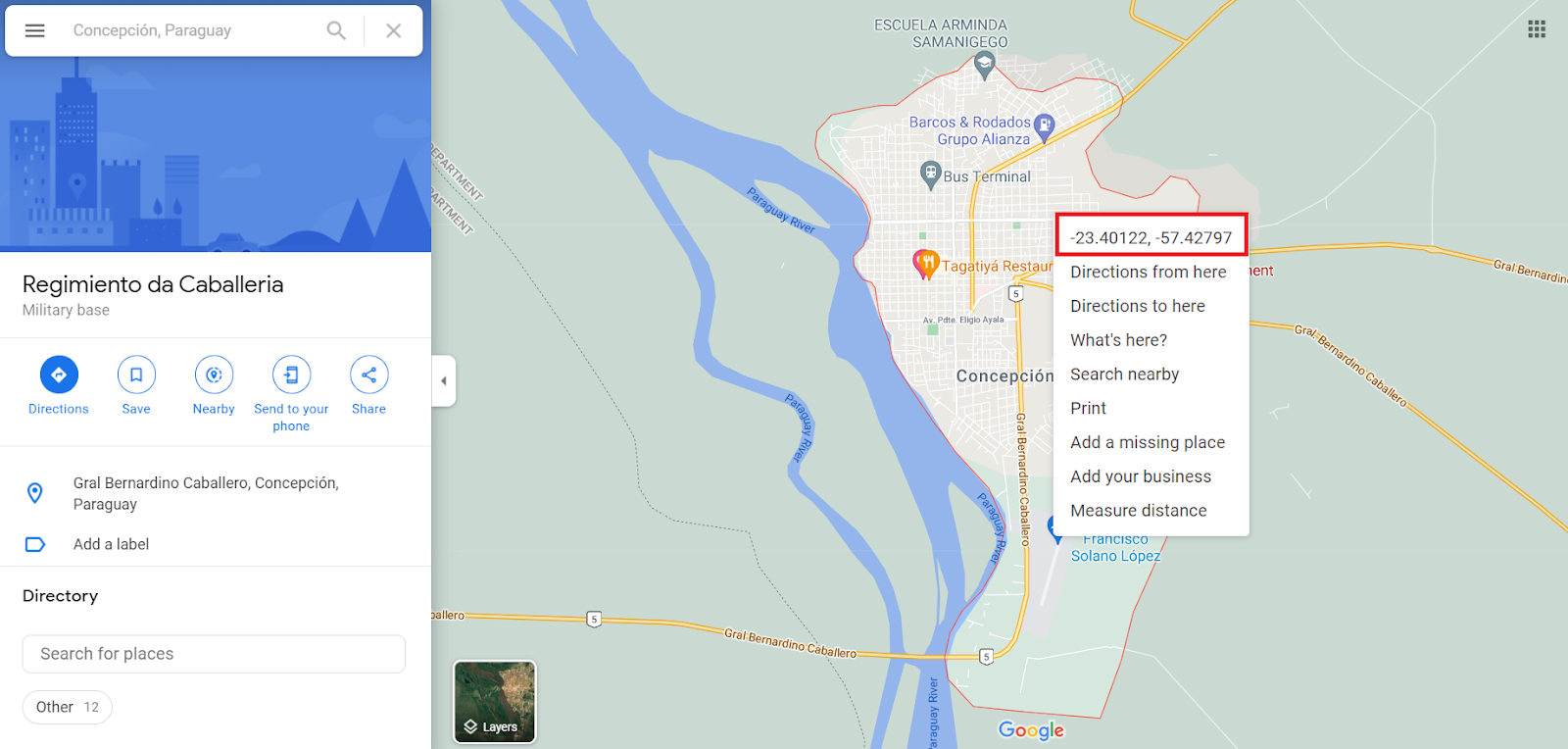 Kde najít GPS souřadnice na google maps