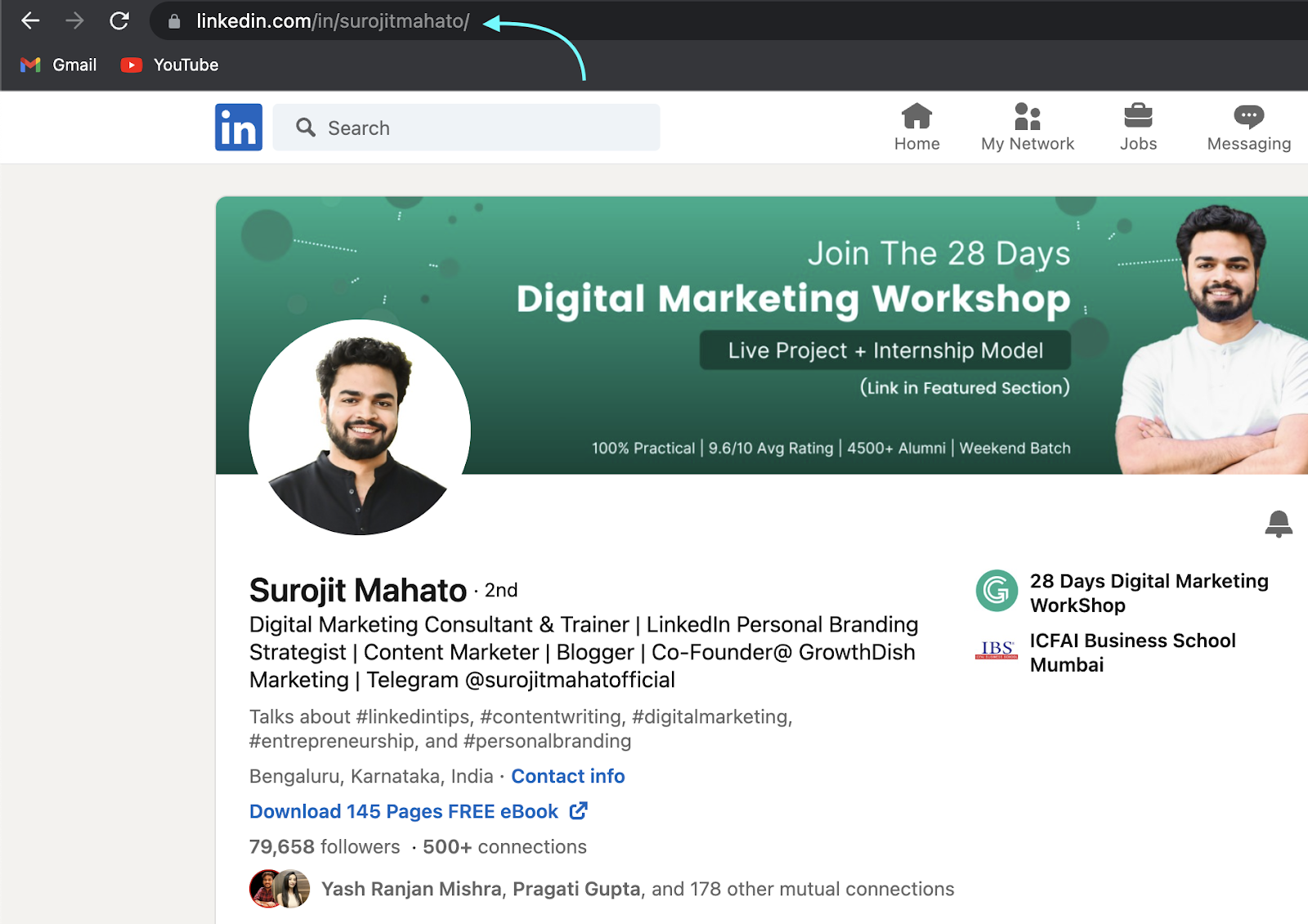 How to create linkedin profile for freshers seeking jobs