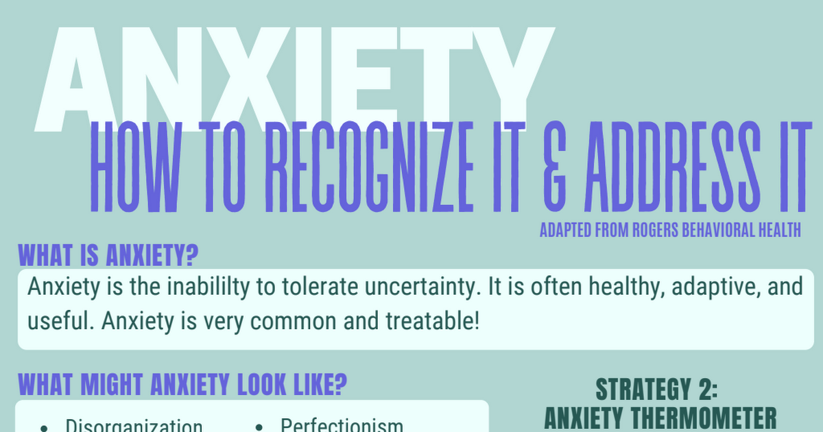 Anxiety in Children & Adolescents: How to Recognize It and What to Do