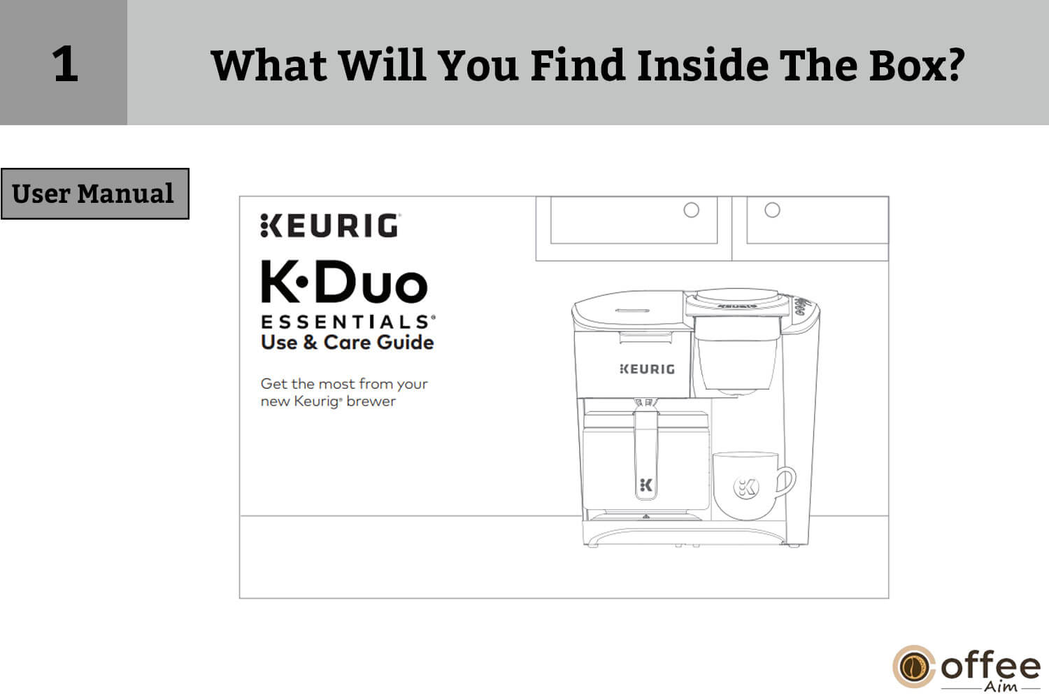 How to use Keurig KDuo Essentials Coffee Aim