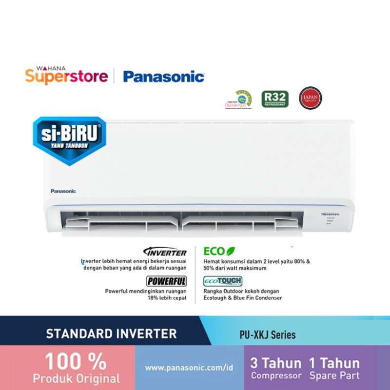 Promo Panasonic AC Standard Inverter Wall Mounted Split 1 PK – CS/CU PU9XKJ  | PU9-XKJ Diskon 12% di Seller WAHANA SUPER Official Store - Wahana  Superstore | Blibli