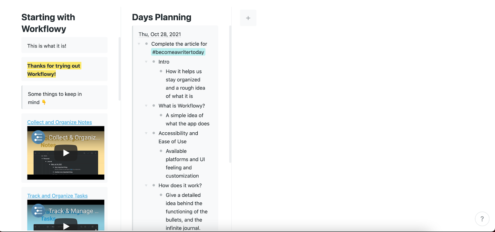 Workflowy review: Board view