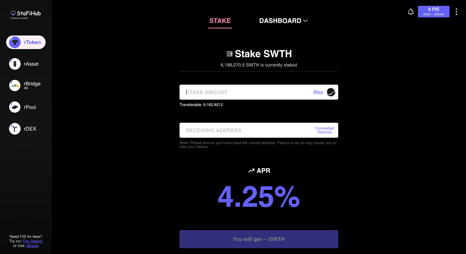 rSWTH: The Next Step in the Evolution of Staking on Carbon