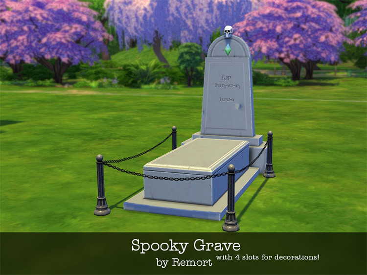 Spooky Grave for Sims 4