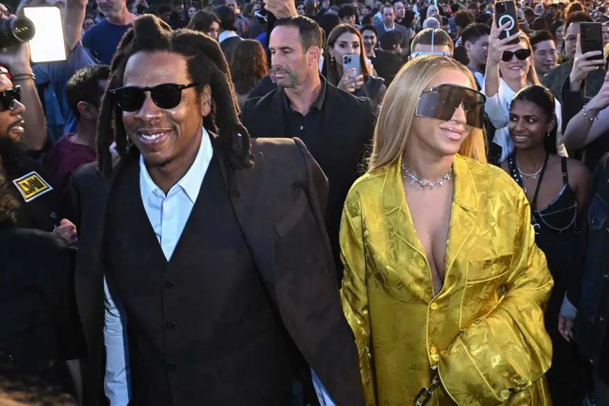 Paris Fashion Week Menswear Spring/Summer 2024: Jayz and Beyonce looking glamorous for the night out 