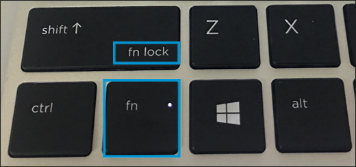 Use the function key to disable function lock on your keyboard.