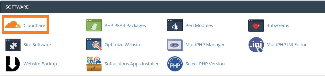 Cloudflare cpanel
