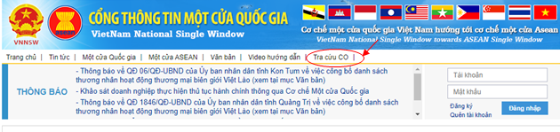 Hướng dẫn tra cứu CO cho hàng xuất nhập khẩu 1