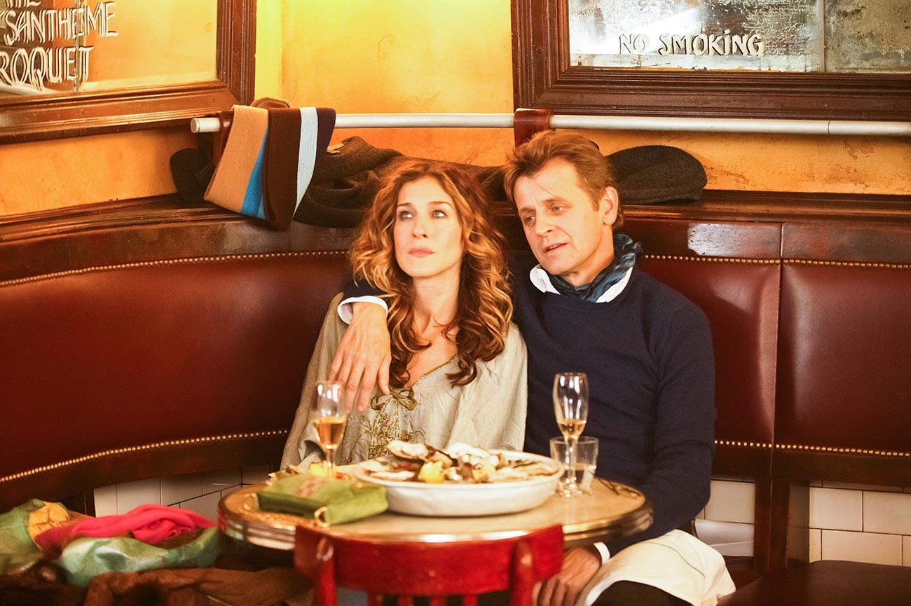 Sarah Jessica Parker and Mikhail Baryshnikov in `Sex And The City.`