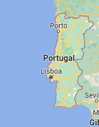 mapa de Portugal, país pioneiro na expansão maritima