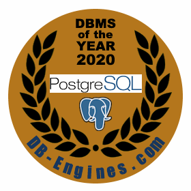 PostgreSQL most popular database award
