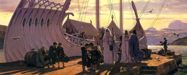 Departure at the Grey Havens, by Ted Nasmith