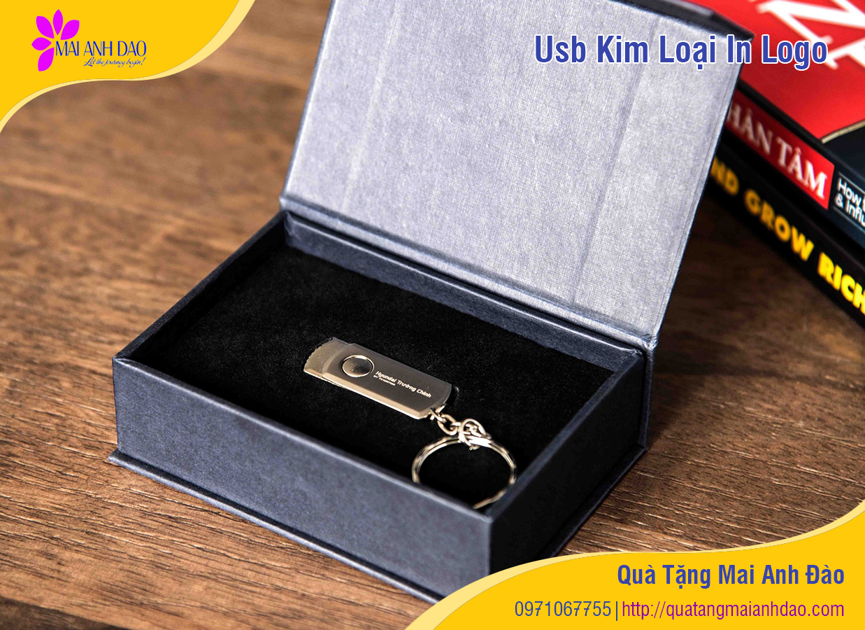 Quà tặng usb kim loại đẹp in logo tại Quảng Nam