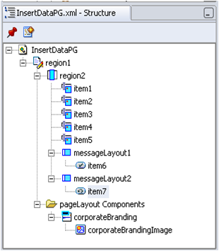 Data adding in OAF page structure