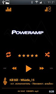 Download Poweramp Orange Skin apk